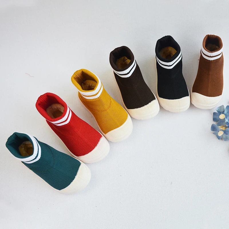 Оптовая продажа, новые модные детские вязаные сетчатые тканевые прочные Зимние удобные сапоги, детские теплые уличные сапоги