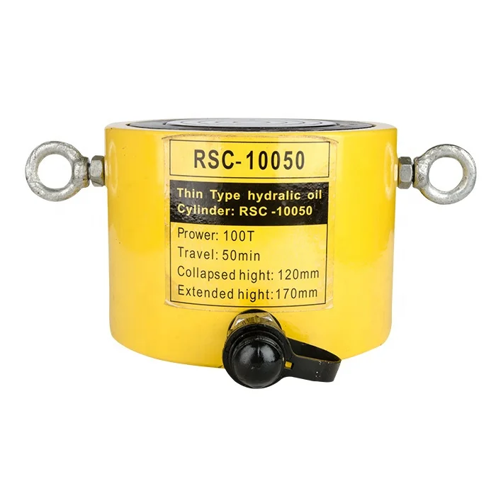 
RSC-100100 hydraulic jack 100 ton flat hydraulic jack heavy duty hydraulic jacks 