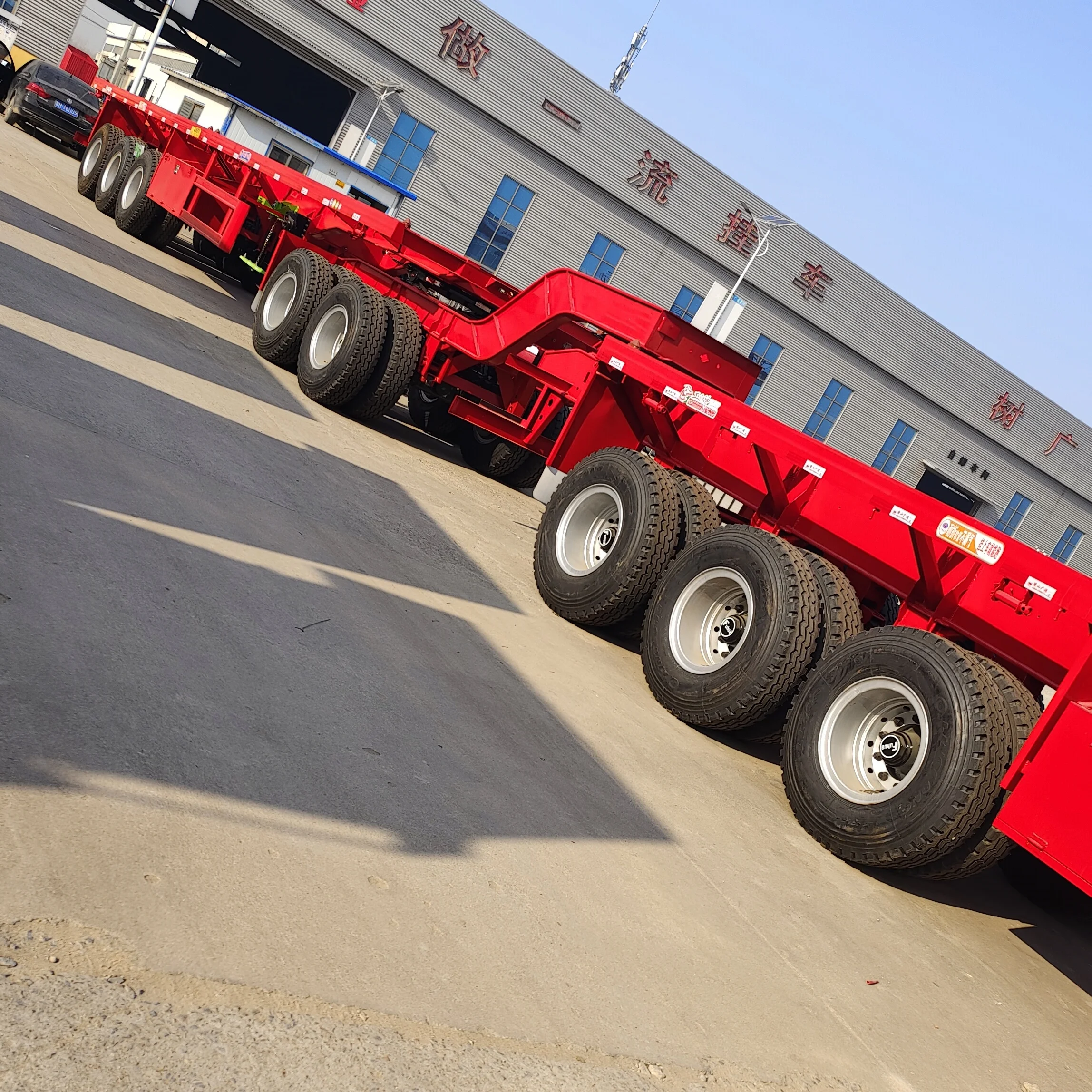 Mongolia Special 8-Axle 120 Tons Semi-Trailer 8-axle 120 Tons Special Transport Truck for Coal Transport