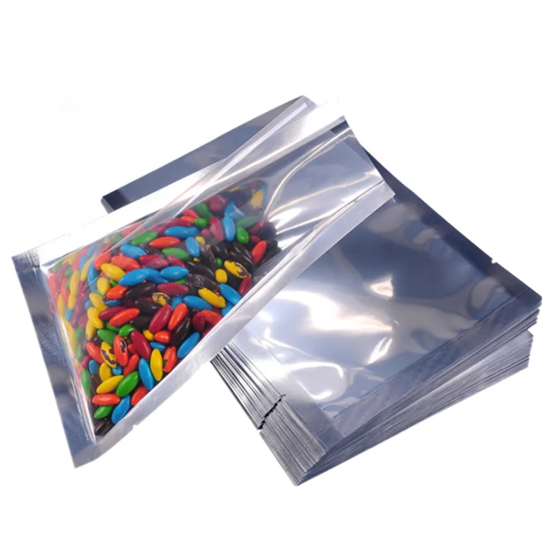 100pcs 16X24cm 2022 logo transparent foil vacuum sealer bag