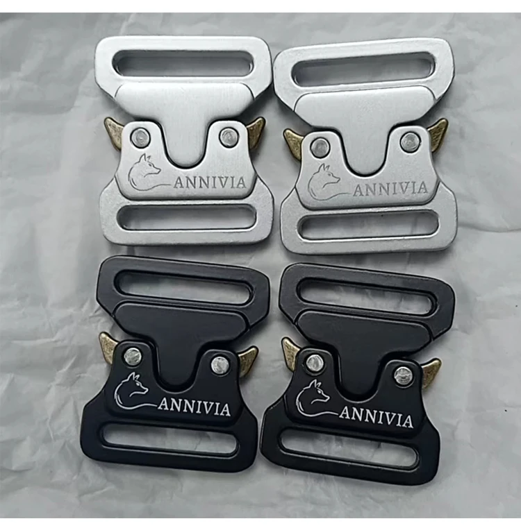 Factory custom gold color  3/4inch Metal Quick Release Buckle for dog collars adjustable Heavy Duty 20mm dog collar metal clip