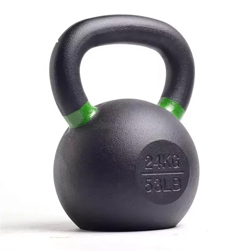 
Custom LOGO gym weight training gravity workout solid vinyl spray paint coated competition cast iron kettlebell 