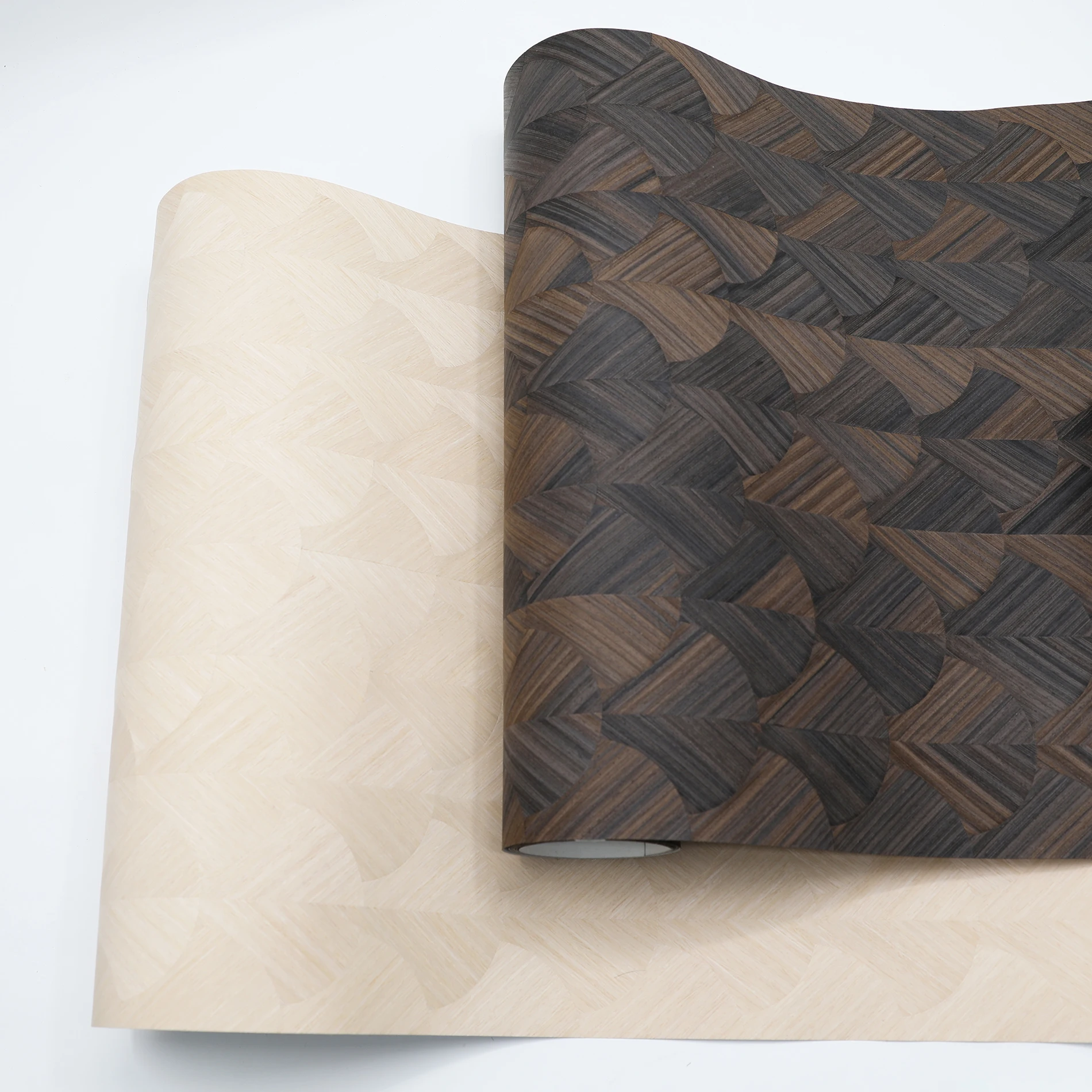 Greenland Shell Engineered Wood Veneer Collage Series table flooring Furniture Door Plywood skin Wallpaper For Home Decoration