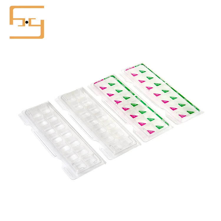 Custom Hot Selling 7 Days Pill Blister Packaging Reusable PET Medication Capsules Plastic Blister Tray