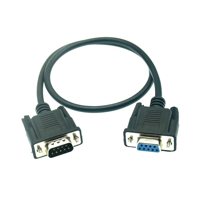 1.5m 9 Pin DB9 RS232 Male To DB9 RS232 Female Extension Serial Cable