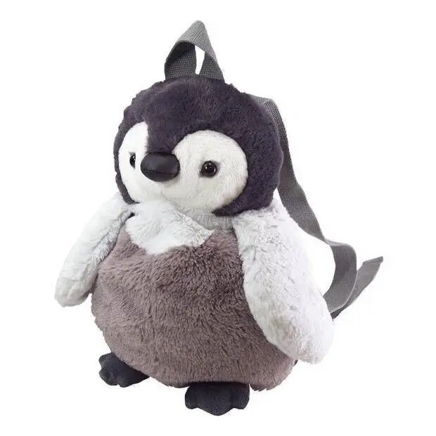 Small Backpack Women Custom Cute Soft Penguin Doll Cartoon  Large Capacity Stuffed Animal Girls Children Kids Plush Backpack