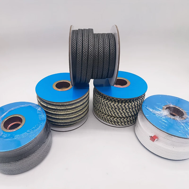 Mechanical Seals PTFE gland packing Pump & Valve SEALING STRIP black graphite Gland packing