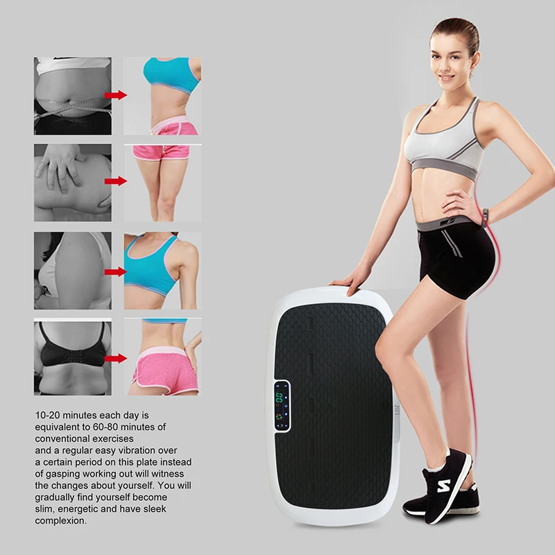 Manufacturer wholesale OEM Crazy Fit Massage Fitness body vibration platform crazy vibration platform fitness Vibration Platform