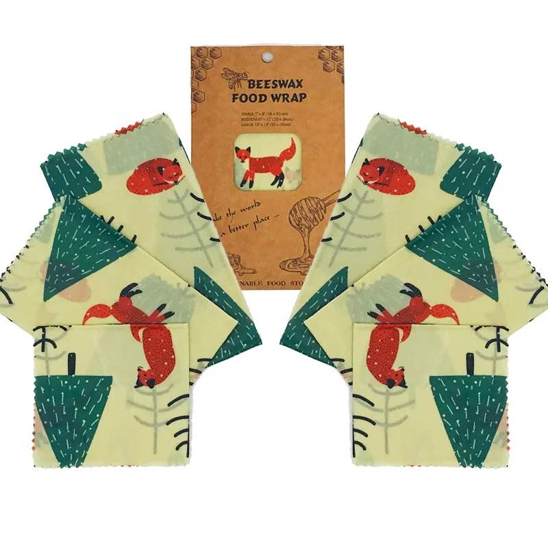 Eco-friendly packaging film with button rope storage rope color beeswax packaging film for food