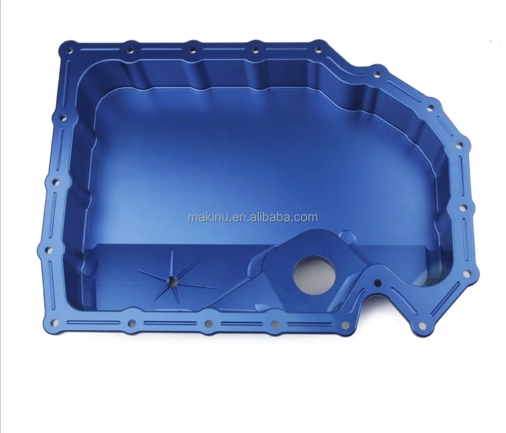 precision cnc milling custom made 7075 aluminum billet engine crankcase sump cover cnc machining