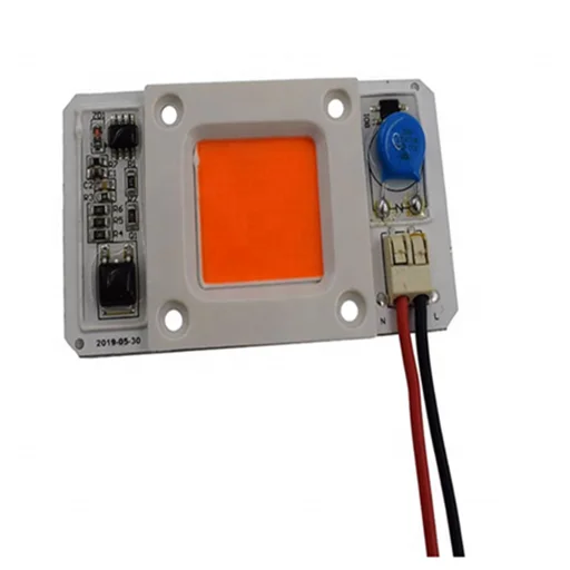 Yihong Full Spectrum Solderless Driverless Led COB Chip Hot Selling AC110V 50W Lighting and Circuitry Design for Grow Light 80