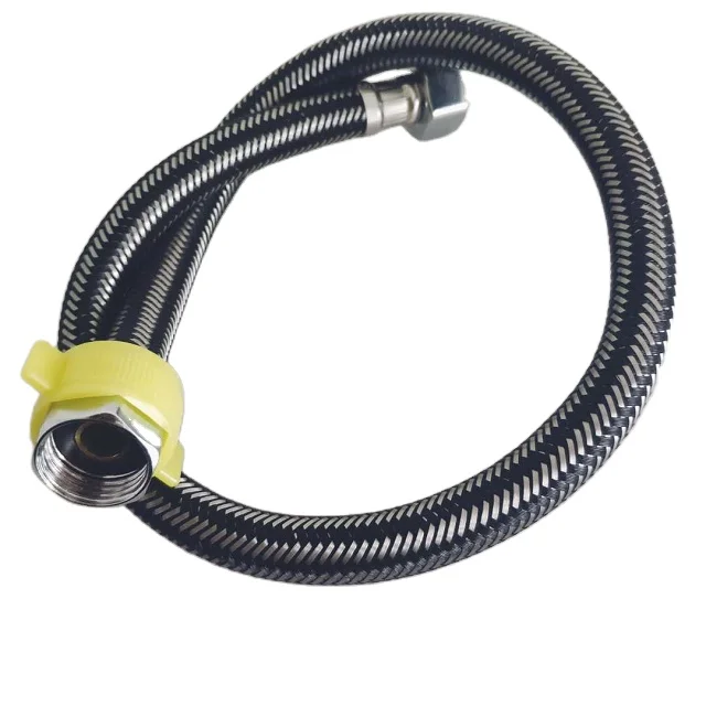 hot sale half nylon with half ss 304 wire mixed flexible braided hose