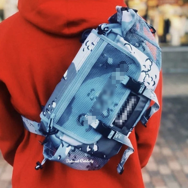 2021 Fashion Camouflage funny messenger shoulder bag waist bag running travel  Hip Hop waist bag outdoor