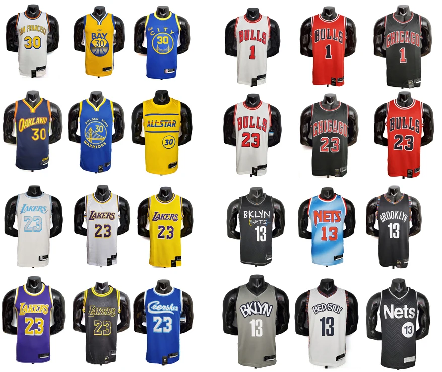 30 teams new impress Hot Pressed  basketball jerseys James Curry Durant  Vests