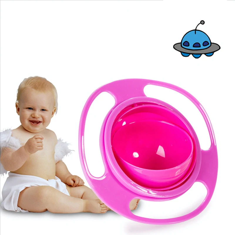 Factory Wholesale Hot Sale Preemptive Children Bowl 360 Degree Rotating Balance Bowl Baby Bowl
