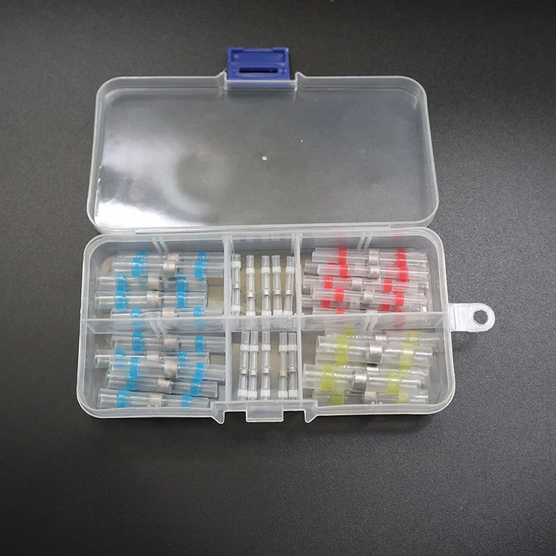  35pcs/box Solder Seal Wire Connectors Kit Heat Shrink Butt Waterproof and Insulated Electrical
