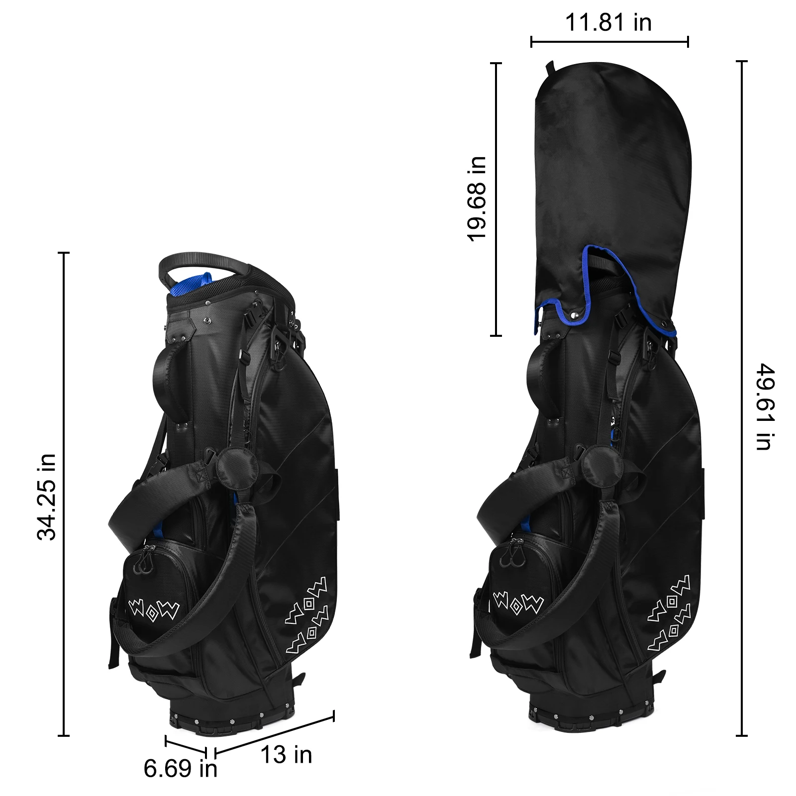 Chengsheng OEM 14 Way Golf Carry Bag Waterproof Nylon Customiztion Golf Stand Bags For Man