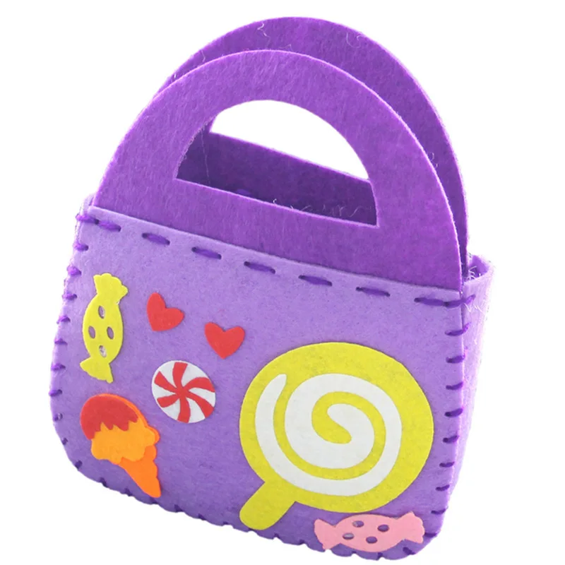 Kindergarten Cute Cartoon Handmade Sewing Toys Early Education Felt Non-woven Material Creative Animal Craft Diy Bag/