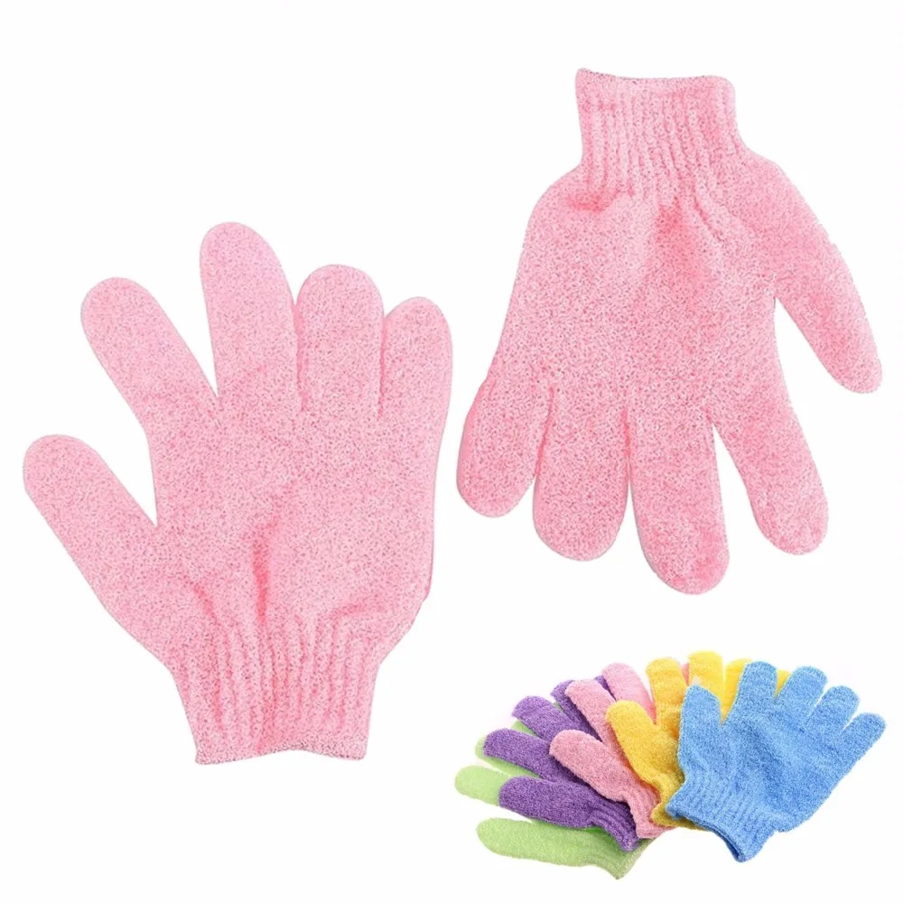 Body Massage Sponge Scrub Gloves Bath For Peeling Exfoliating Mitt Glove For Shower Resistance Wash Skin Moisturizing SPA Foam