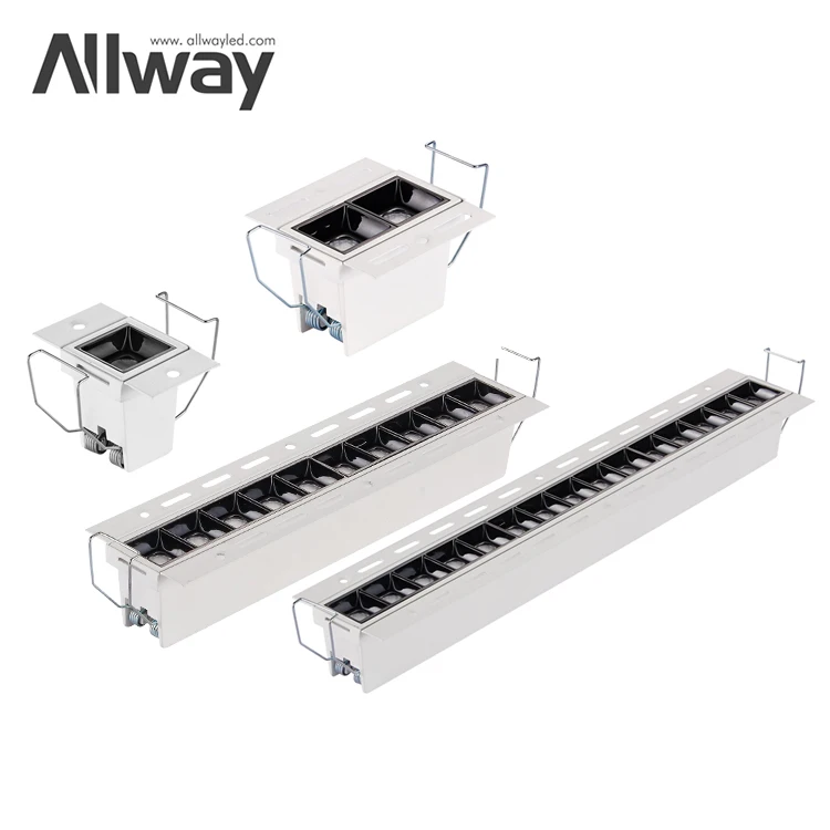 High Lumen Embedded Tube Office Working Environment 30W LED Linear Down Lamp Light System