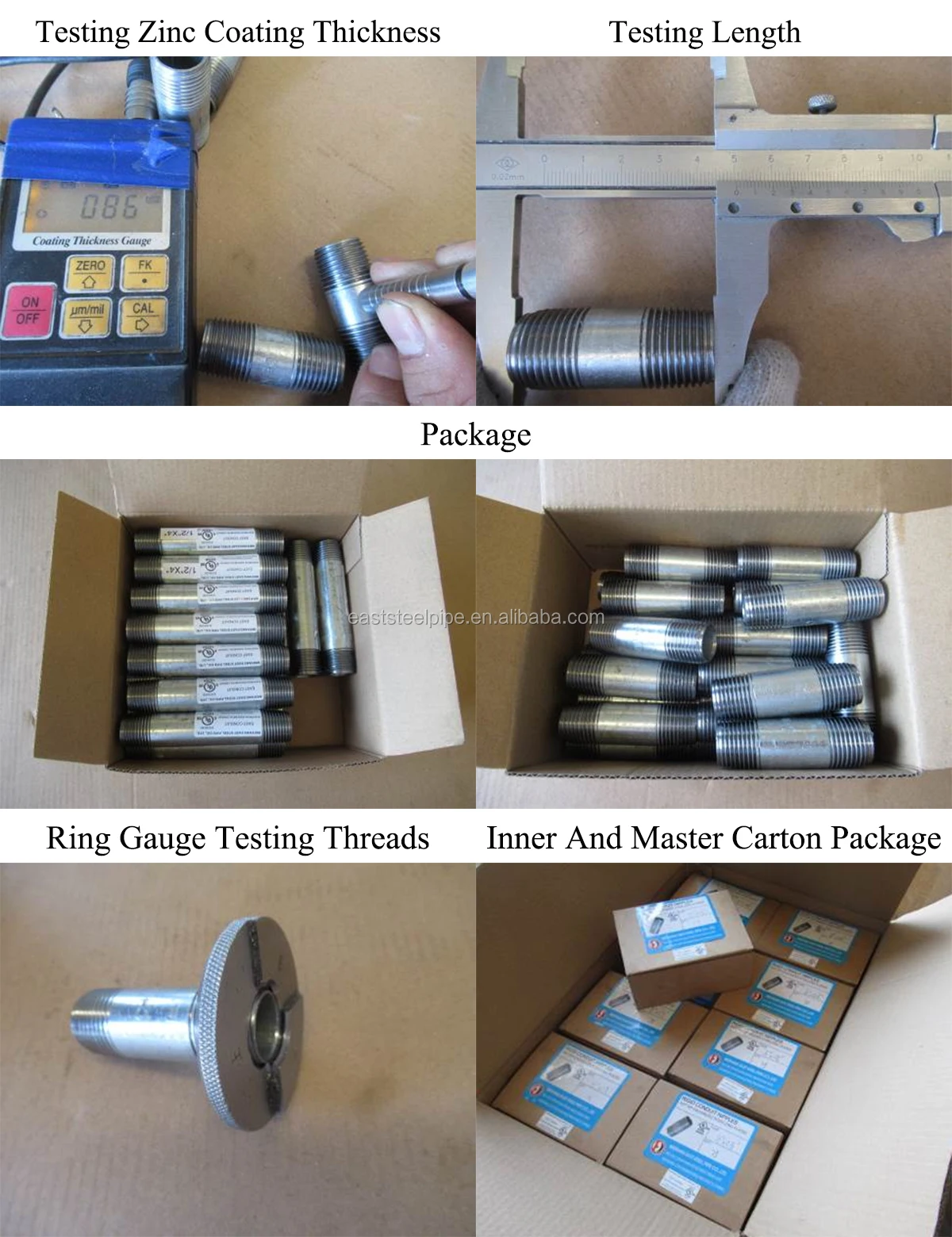 UL listed ul1242 standard high-strength conduit shell pipe fitting- nipple