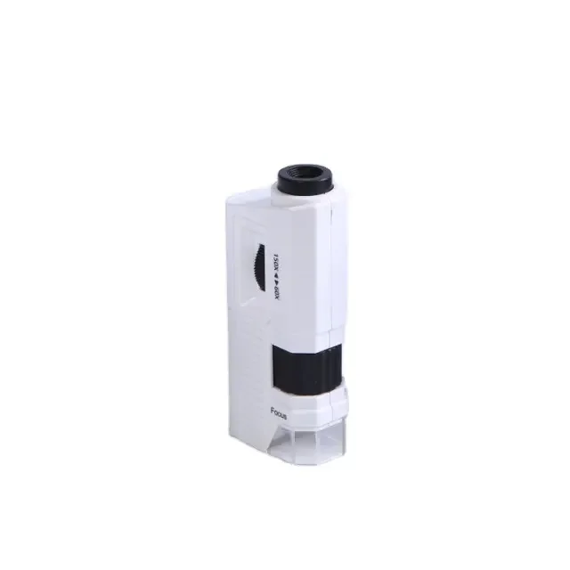 Zoom 60X-150X LED Mini Pocket Phone Microscope Acrylic Lens with Clip (BM-MG8093b)