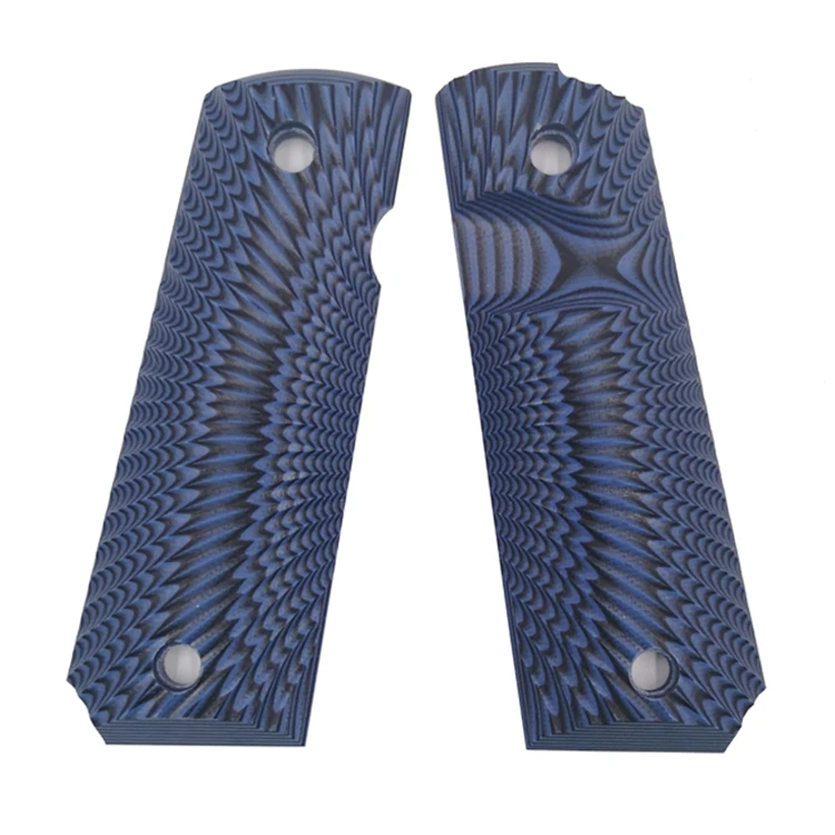 
Full Size G10 Gun Grips 1911 grips for Colt 1911, Sunburst texture with standard cut 