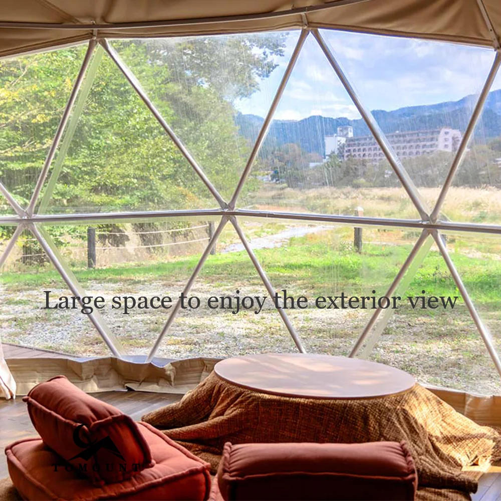 wedding Personalizzato custom Round dome tent outdoor Resort Hotel Glamping Tent Ball Tent for outdoor 4 season Glamping events