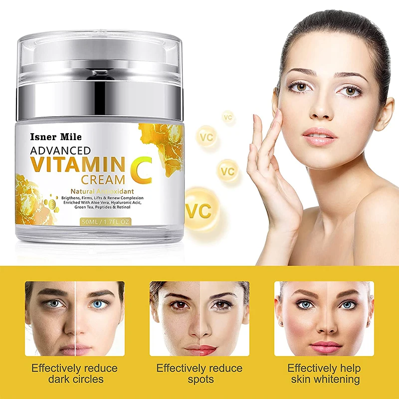 Natural Organic Vegan Vitamin C Brightening Whitening Anti-Wrinkle Cream