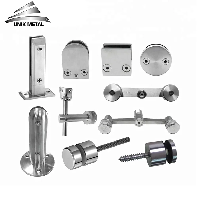 316 2205 balcony deck swimming pool fencing stainless steel balustrade handrail glass clamp standoff bracket railing spigot