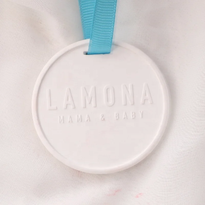 Finru Low MOQ Dia 5.7CM Customized Round Aroma Ceramic Stone Fragrance Oil Diffuser Porcelain Plaster with Good Price