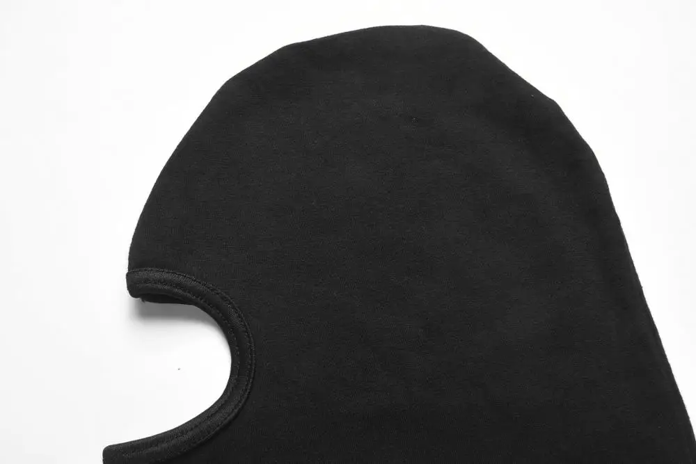 Face cover Custom Silk Balaclava Hat Polyester Mask Men Women Knitted Outdoor Tactical Black Balaclava