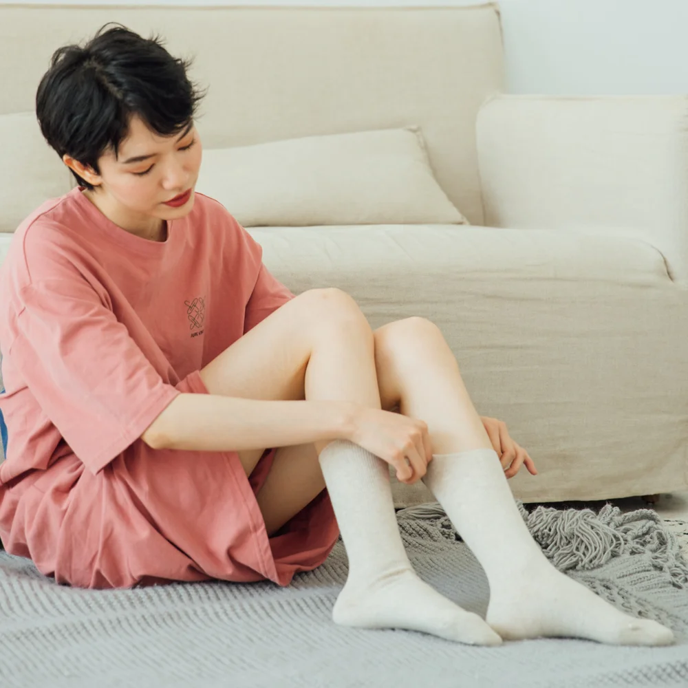 Wholesale 2021 Fashion High Quality Women Comfy Cotton Ribbed Crew Socks