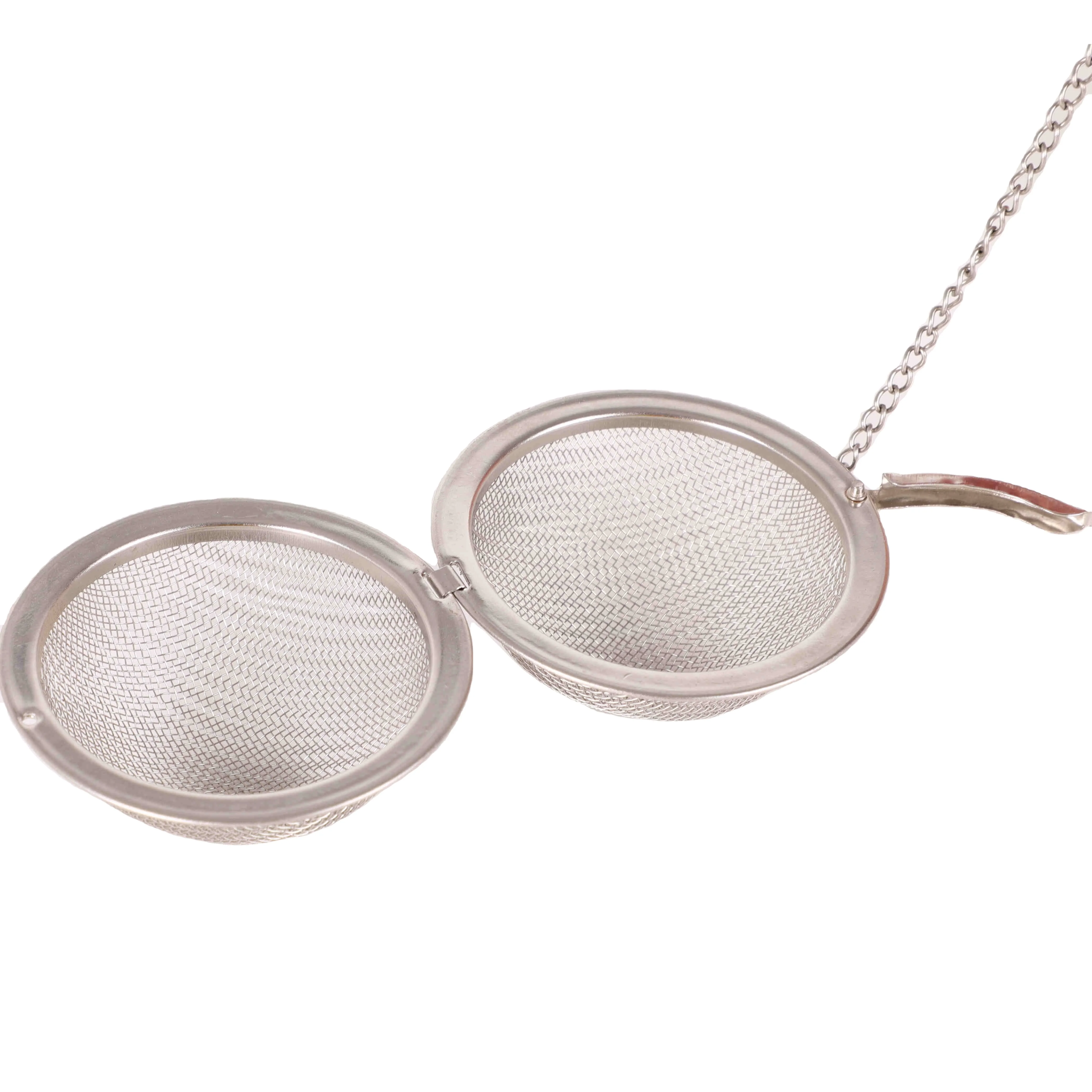 
Factory Stainless Steel Strainer Filter Loose Leaf Tea Infuser Tea infuser strainer 5.5 cm with Chain 