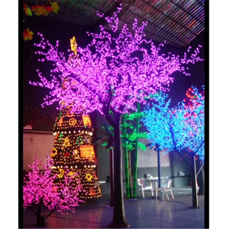 Wholesale Large Outdoor Artificial LED Cherry Blossom Tree Light Japanese Cherry Tree For Sale