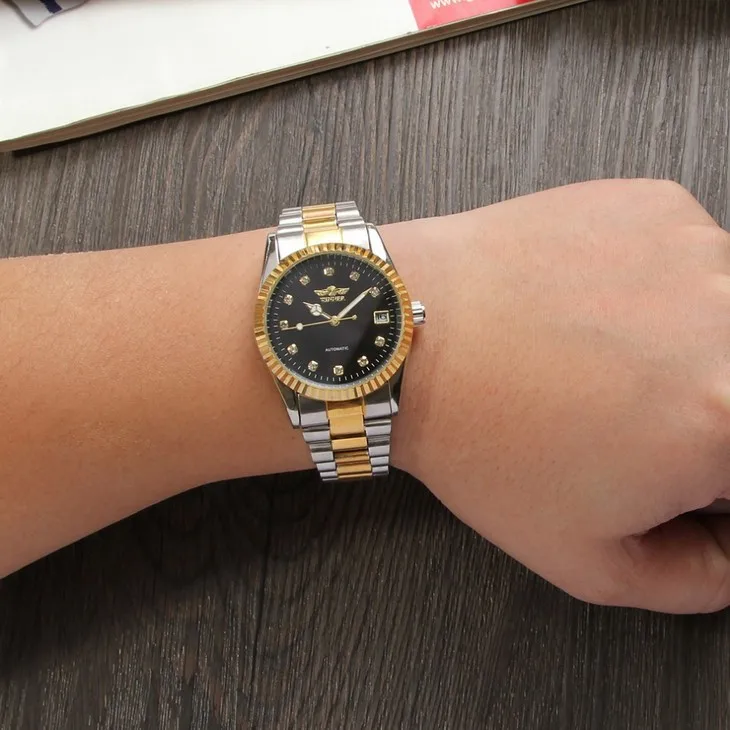 Watches Men Luxury Winner Montre Homme Automatic Wrist Watch Custom My Own Logo Watch for Men