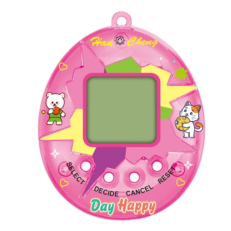 Electronic Pets Nostalgic Electronic Pet Game Toy Tamagotchiuni Animal Egg Keychain Giga Virtual Digital Pets