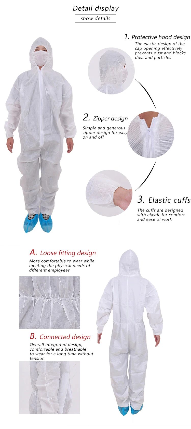 Factory price wholesale yellow disposable microporus nonwoven coverall protective clothing