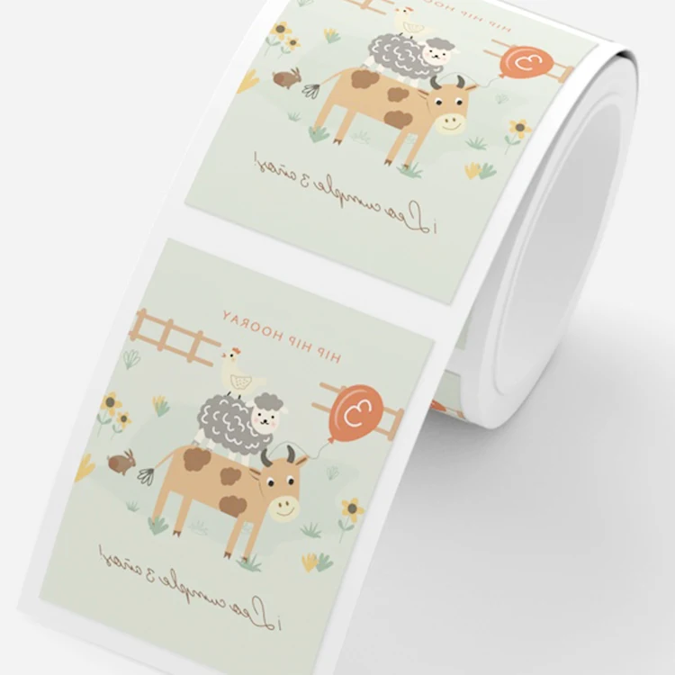 Custom printed self-adhesive vinyl water proof bottle label candle label sticker