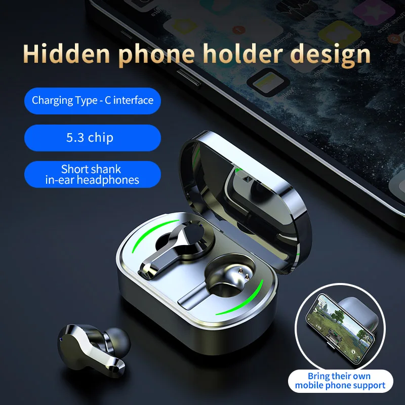 China Wholesale TWS Earphone 5.3 Low Latency Noise Reduction Headsets 9D HIFI Stereo Earbuds Headphones With Mic