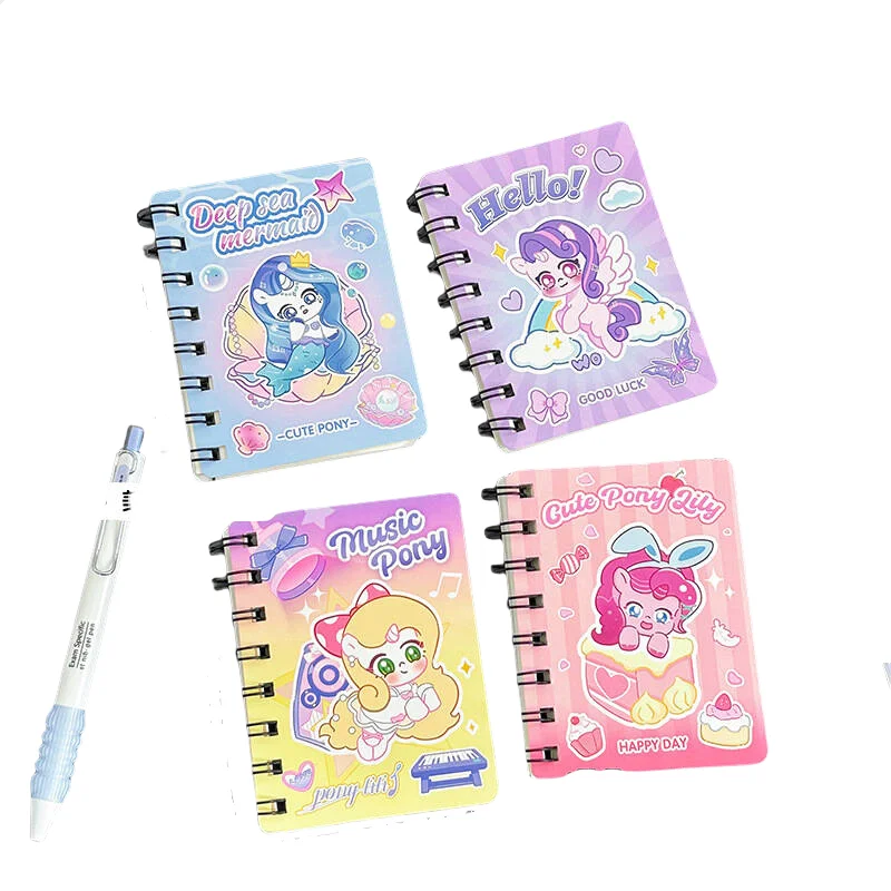 Милый мультяшный студенческий блокнот портативный дневник мини-словарный запас школьные офисные принадлежности