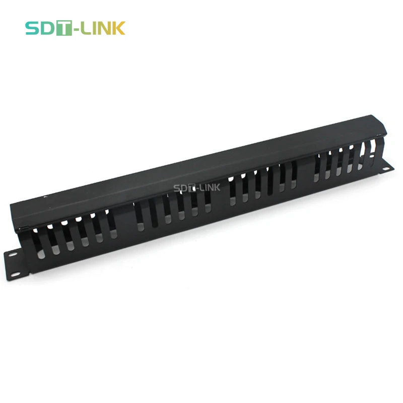 1U 19' Data Cabinet Cable Management Bar 24 Port