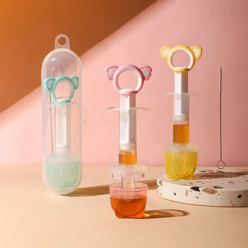 New Design Baby Kids Smart Medicine Dispenser Needle Feeder Food Grade Silicone Dropper Baby Drug Feeder