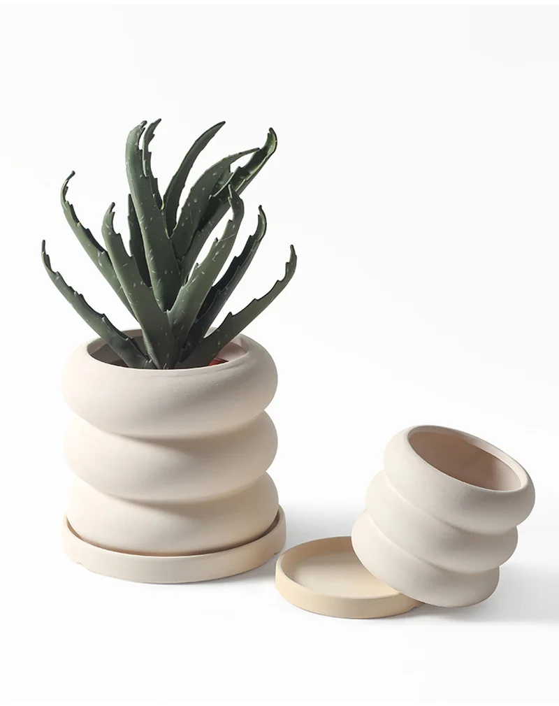 Wholesale Macetas Pots De Fleur Bunga Blumentopf Nordic Succulent Ceramic Flower Pots & Planters For Indoor Plants