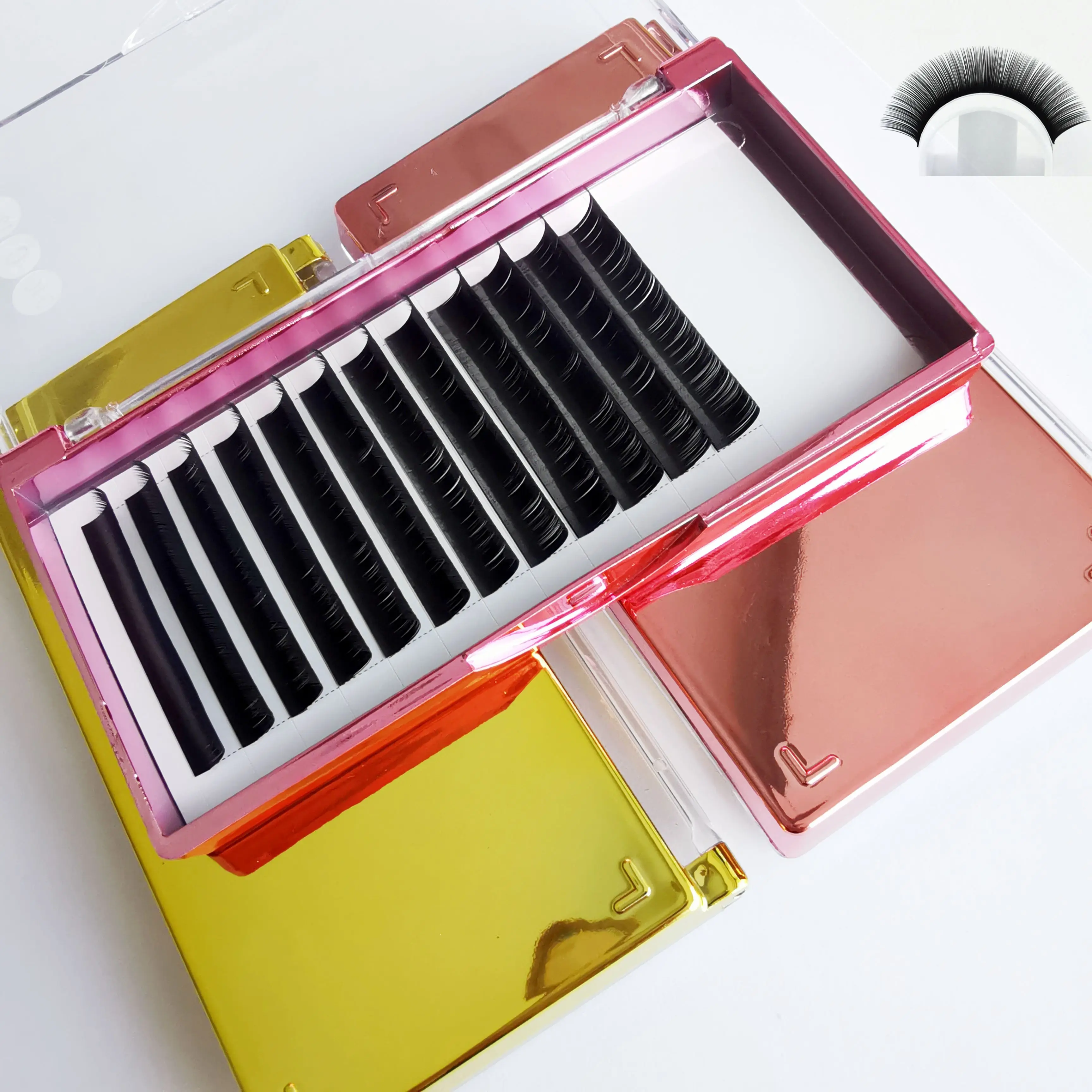 Hot sale individual cashmere lash extensions synthetic mink  faux mink eyelash extension lashes