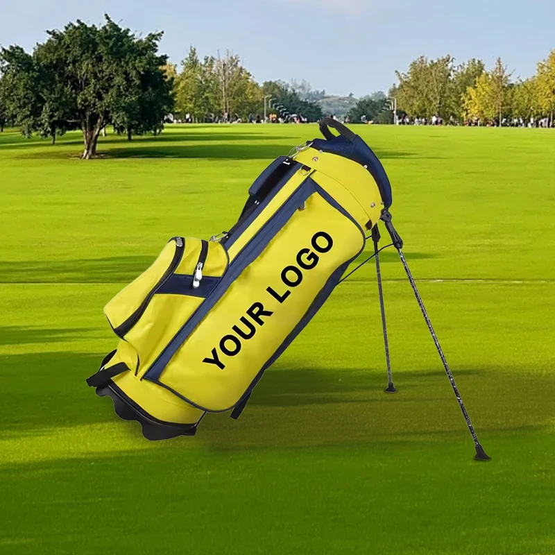 Fashionable Golf Bag Waterproof PU Coated Large Capacity with Solid Stand for Stability