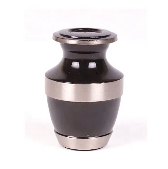 Low price Matt Brown Single Band Token Cremation Urn