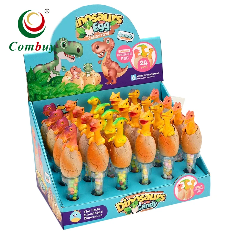 Children dinosaur broken egg model sugar tube toy candy