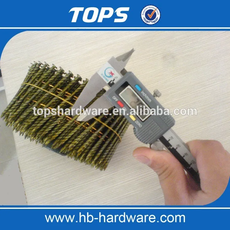 Chinese manufacturer Canada America SCREW SHANK PALLET COIL NAILS /CHEP CLAVOS HELICOIDALES/PREGOS EM ROLOS for nai gun