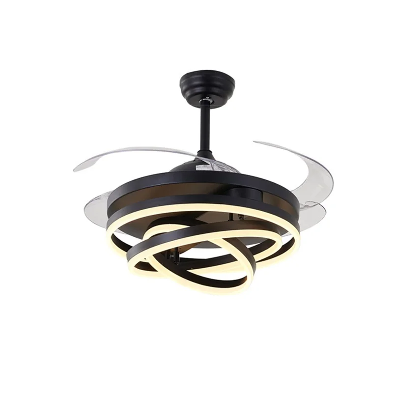 
Amazon Hot Sale Decorative Ceiling Fan Light Bladeless Lamp Remote Control Modern Creative For Home 